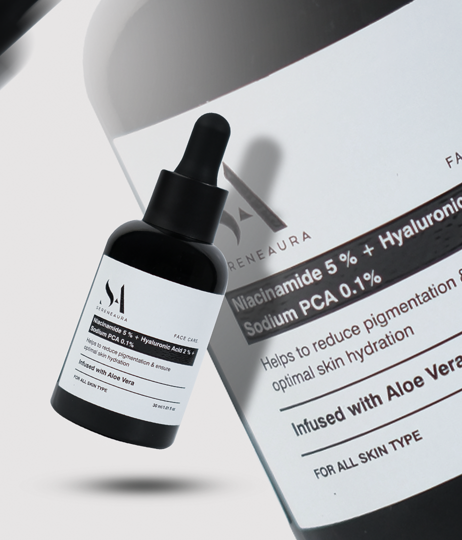 Niacinamide 5% + Hyaluronic Acid 2 % + Sodium PCA 0.1 %